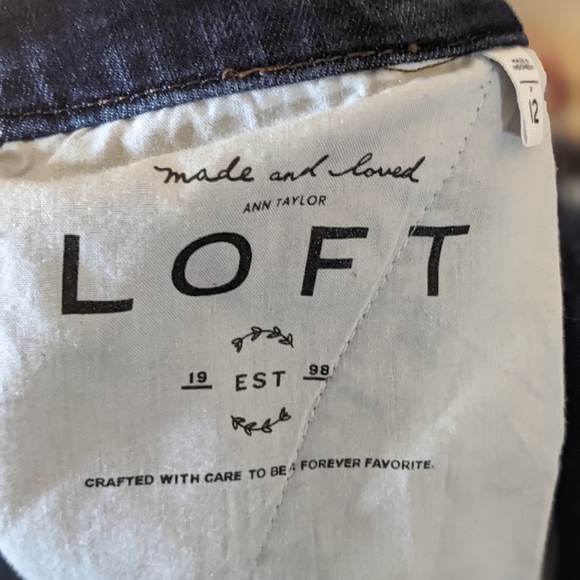 Ann Taylor Loft Jean Skirt - Picture 2 of 4